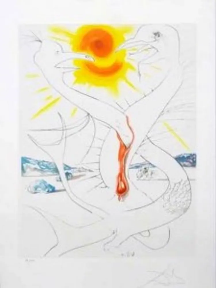 Água-Forte Dali - La conquista del Cosmos