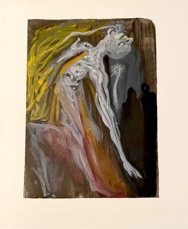 Xilogravura Dali - La Divine Comédie - Enfer 09 - Les Erynnies