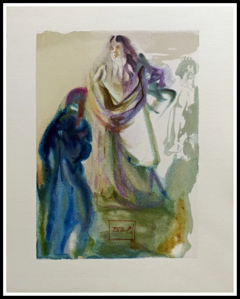 Xilogravura Dali - LA DIVINE COMEDIE - La marche vers Dieu