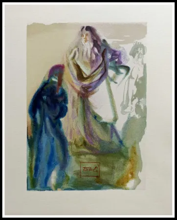 Xilogravura Dali - LA DIVINE COMEDIE - La marche vers Dieu