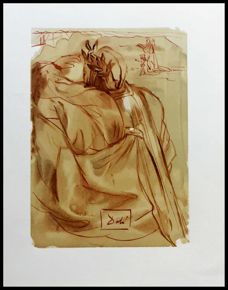 Xilogravura Dali - LA DIVINE COMEDIE - L'annonce d'un grand évènement