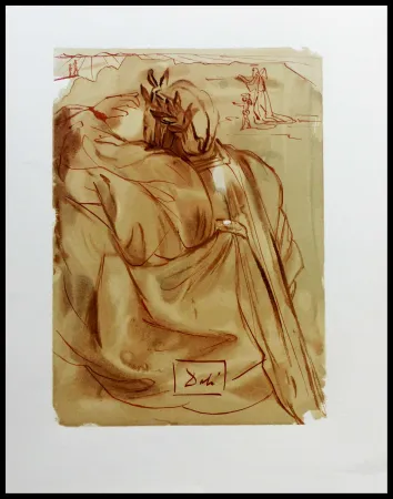 Xilogravura Dali - LA DIVINE COMEDIE - L'annonce d'un grand évènement