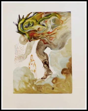 Xilogravura Dali - LA DIVINE COMEDIE - Les Géants