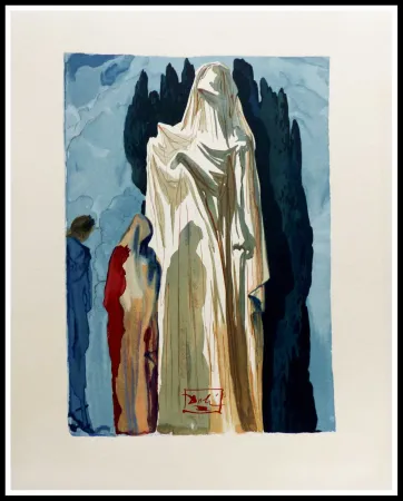 Xilogravura Dali - LA DIVINE COMEDIE - Les Hérétiques