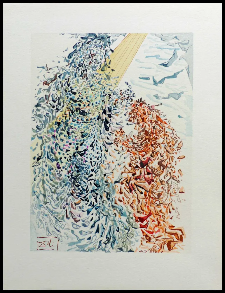 Xilogravura Dali - LA DIVINE COMEDIE - Opposition