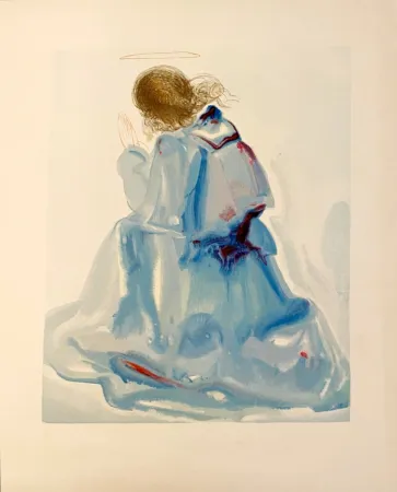 Xilogravura Dali - La Divine Comédie - Paradis 02 - L'ange