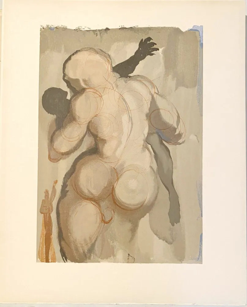 Xilogravura Dali - La Divine Comédie - Purgatoire 06 - Les morts par violence