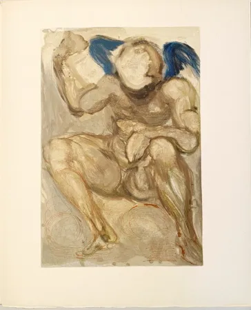 Xilogravura Dali - La Divine Comédie - Purgatoire 15 - L'Envie