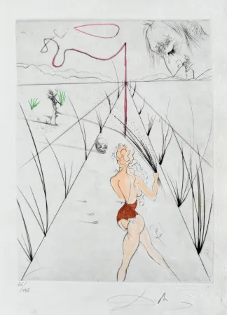 Gravura Dali - La Femme au fouet