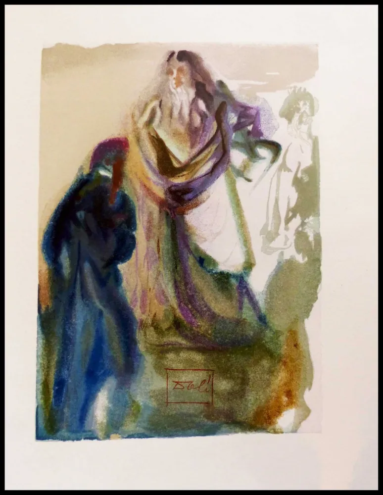 Xilogravura Dali - LA MARCHE VERS DIEU