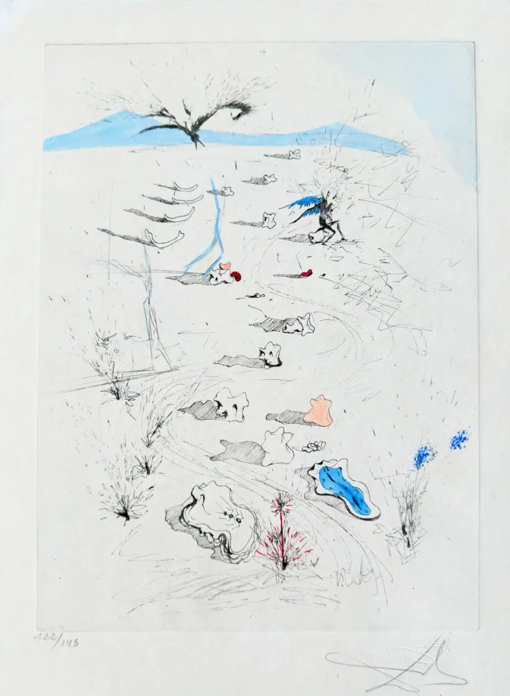 Gravura Dali - La Plage de Sète