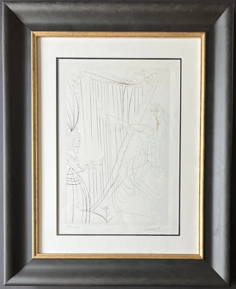 Gravura Dali - La Reine Iseult et sa fille