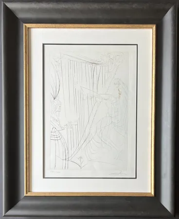 Gravura Dali - La Reine Iseult et sa fille