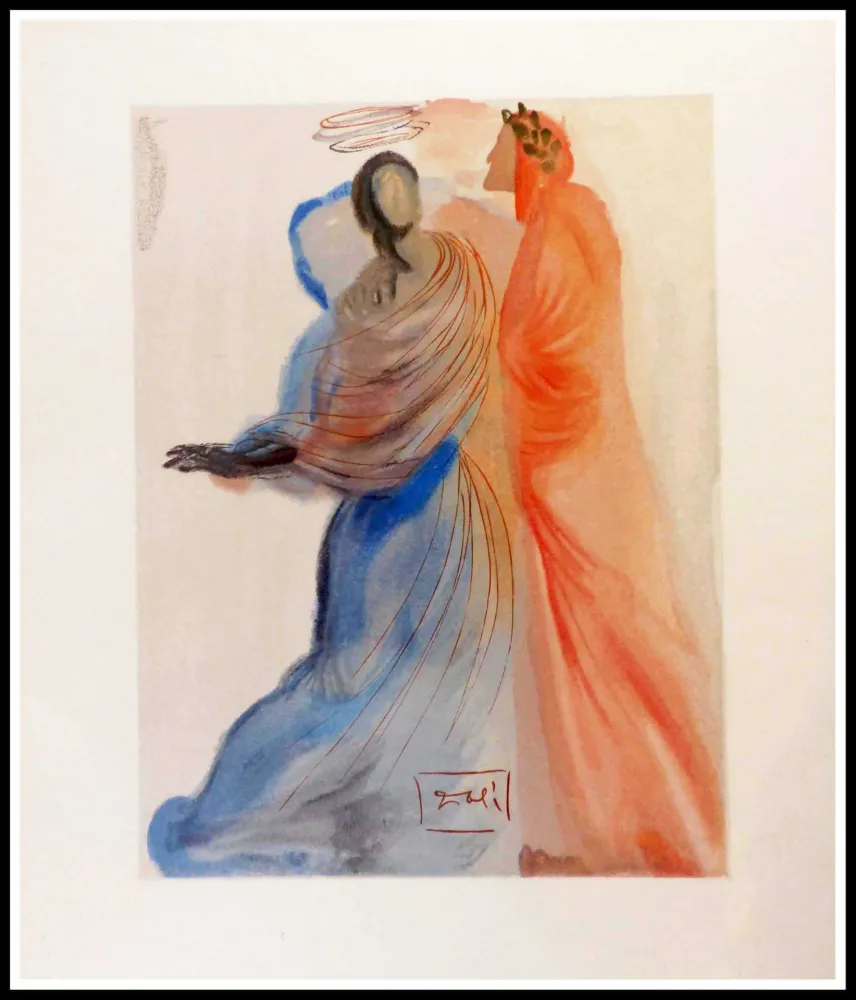 Xilogravura Dali - La splendeur de Béatrice