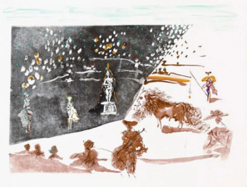 Gravura Dali - La Statue (The Statue)