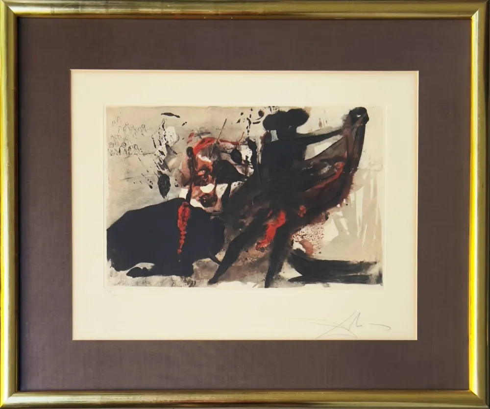 Heliogravura Dali - La Tauromachie individuelle