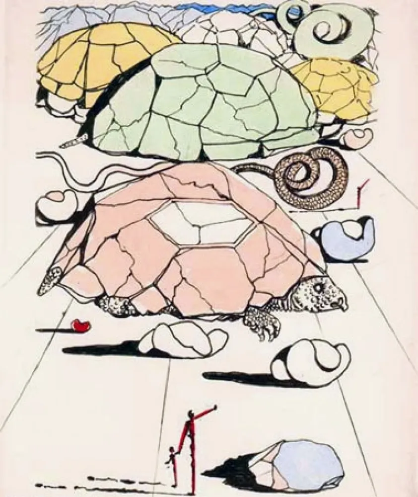 Gravura Dali - La Tortue (The Turtle)