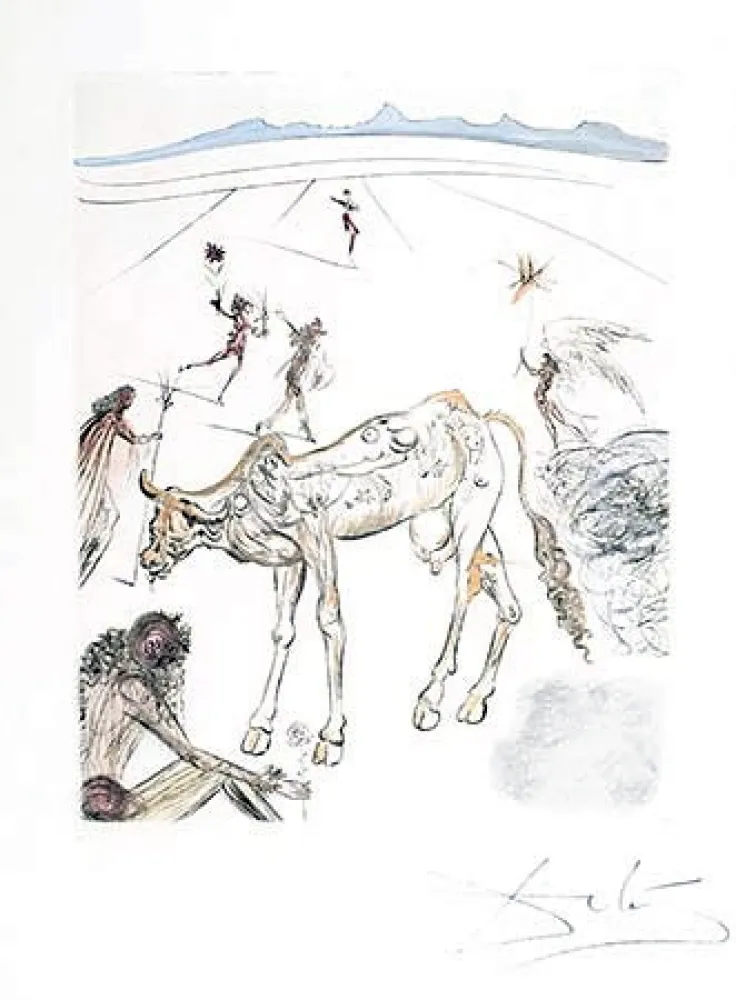 Gravura Dali - La Vache Sacre (The Sacred Cow)