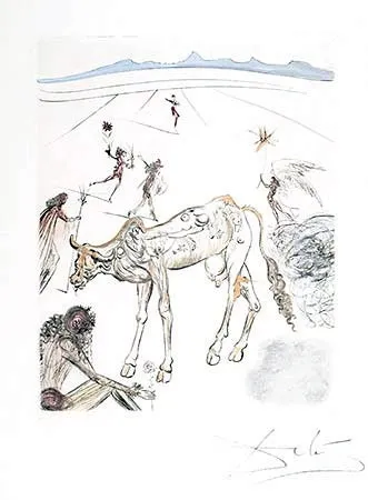 Gravura Dali - La Vache Sacre (The Sacred Cow)