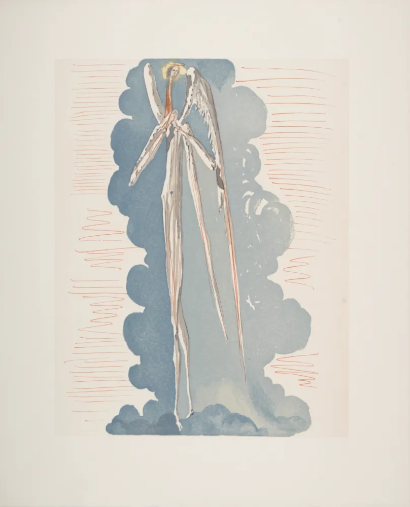 Xilogravura Dali - L'Ange du 7ème ciel, 1963