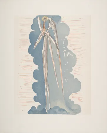 Xilogravura Dali - L'Ange du 7ème ciel, 1963