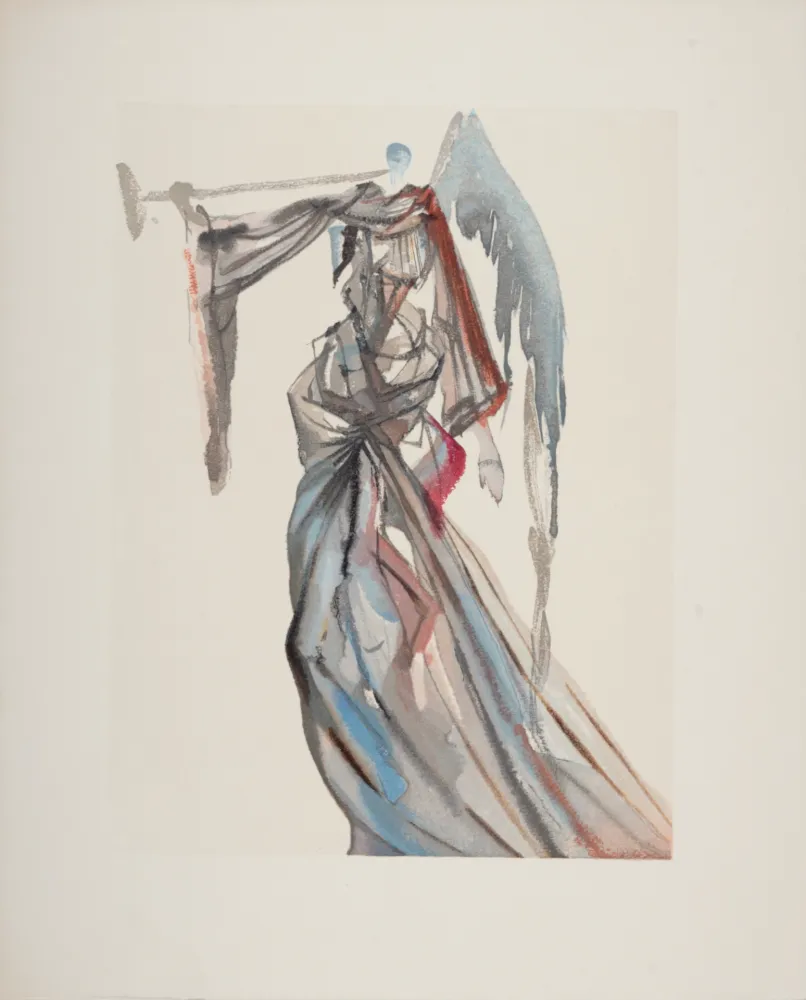 Xilogravura Dali - L'Ange du Soleil, 1963