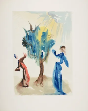 Xilogravura Dali - L'arbre du Châtiment, 1963