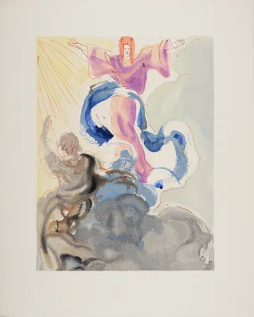 Xilogravura Dali - Le 1er Ciel, 1963