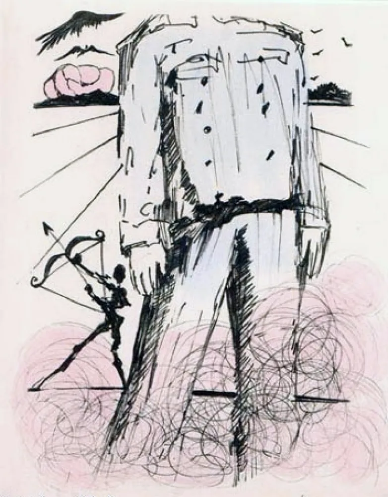 Gravura Dali - Le bust de Mao