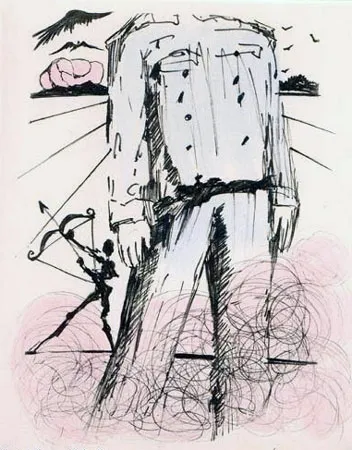 Gravura Dali - Le bust de Mao