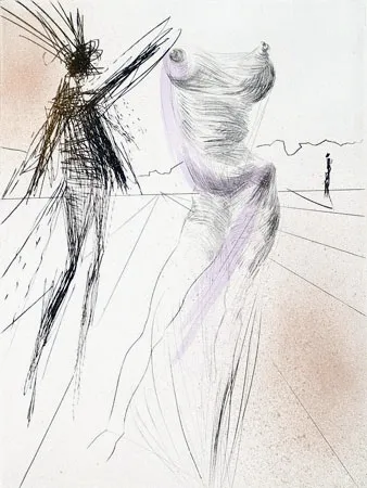 Gravura Dali - Le buste