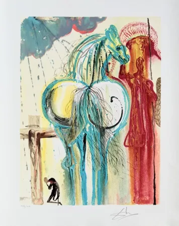 Litografia Dali - Le centurion