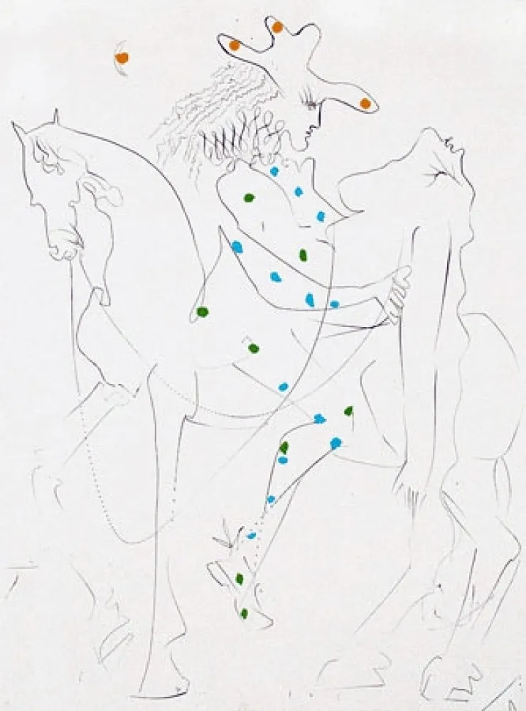 Gravura Dali - Le cheval de Picasso