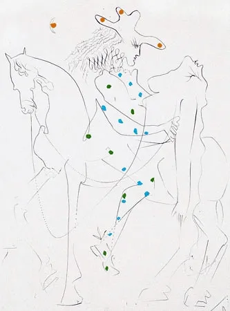 Gravura Dali - Le cheval de Picasso