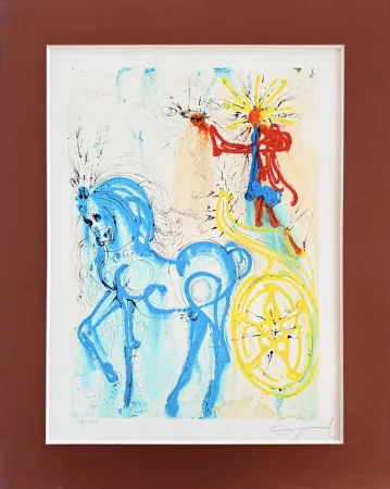 Litografia Dali - Le cheval de triomphe