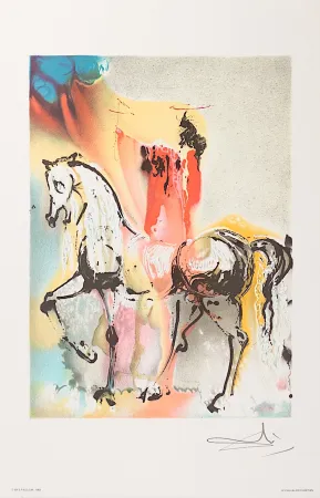 Litografia Dali - Le Chevalier Chrétien (The Christian Knight)