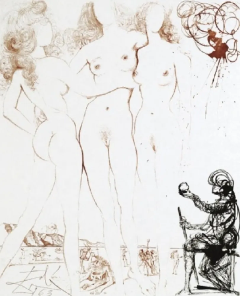 Gravura Dali - Le Jugement de Paris (The Judgment of Paris)