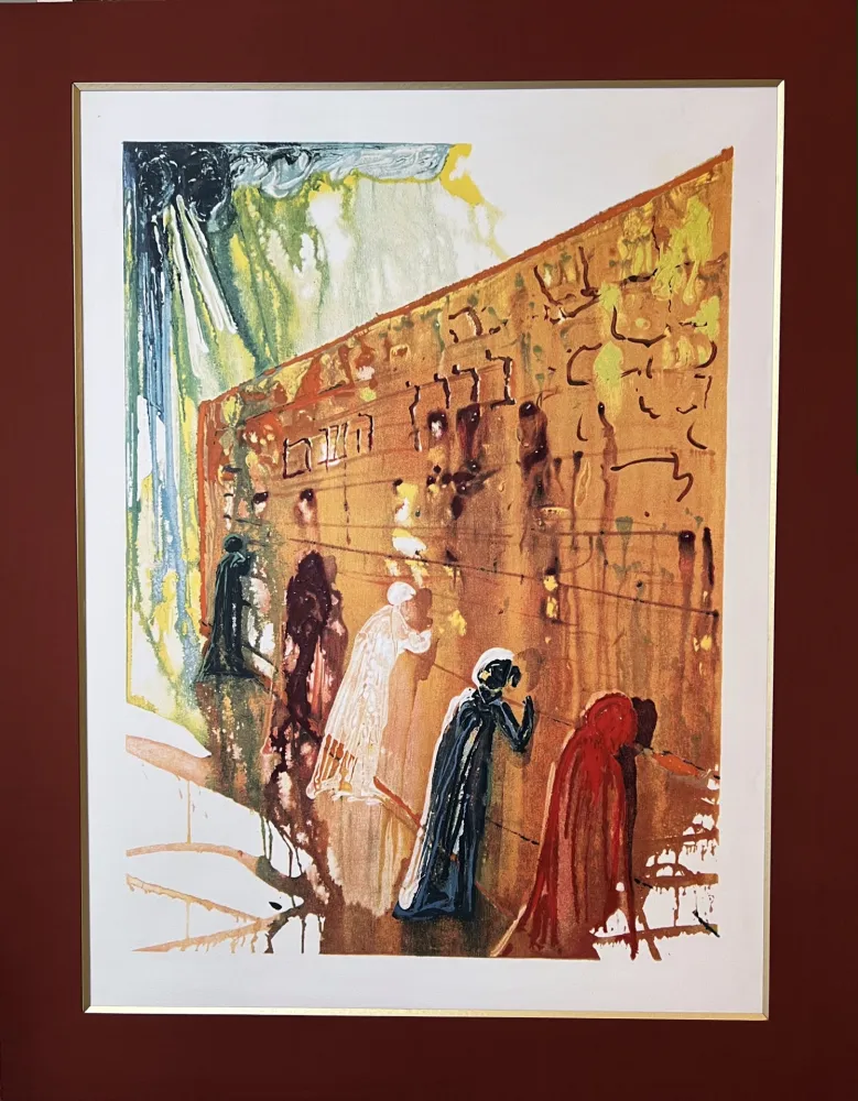 Litografia Dali - LE MUR DES LAMENTATIONS  (The Wailing Wall). Lithographie originale (1975)