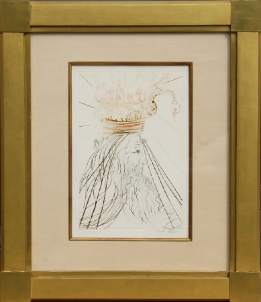 Gravura Dali - Le Roi Marc from Tristan et Iseult