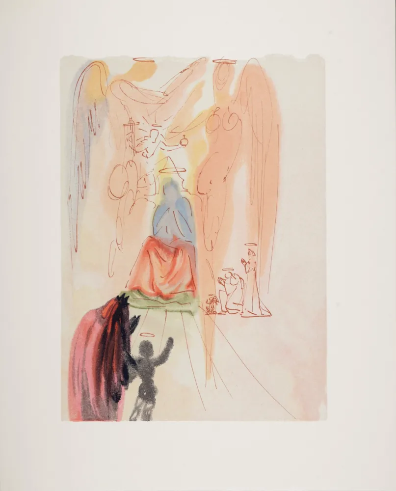 Xilogravura Dali - Le Triomphe du Christ et de la Vierge, 1963