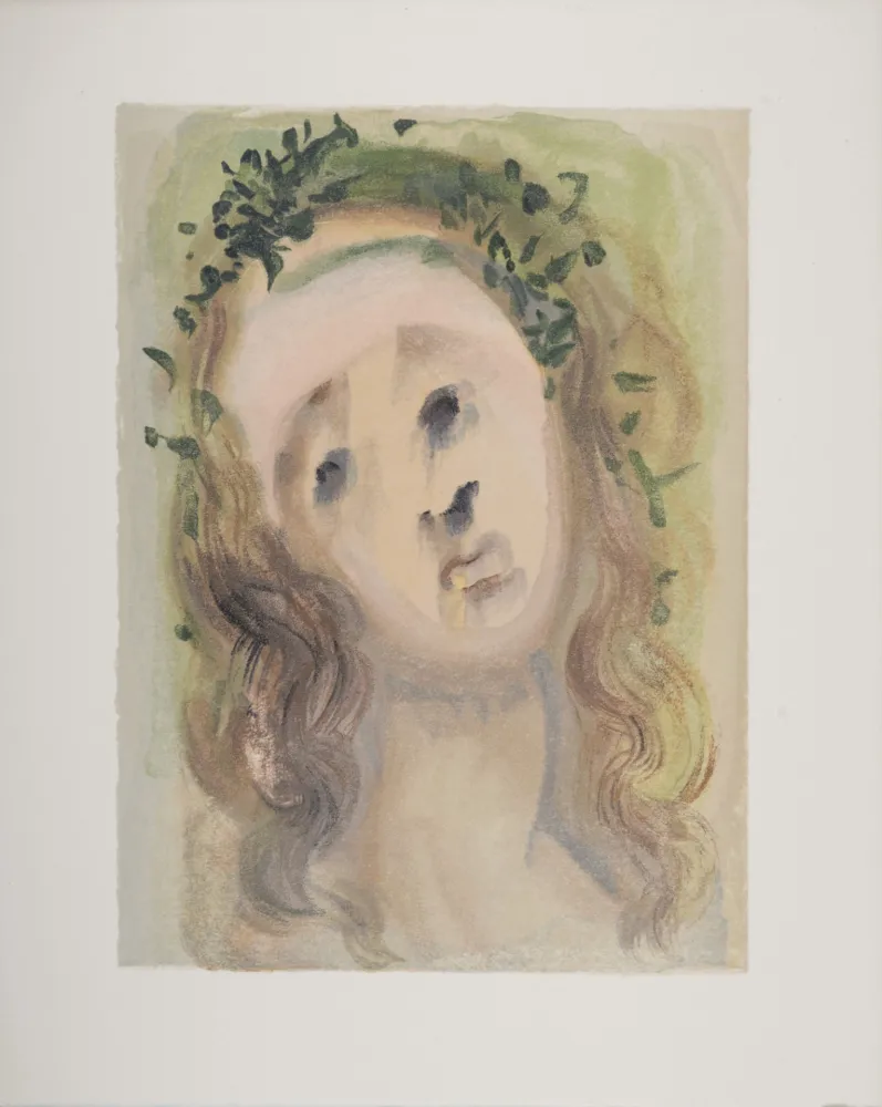 Xilogravura Dali - Le visage de Virgile, 1963