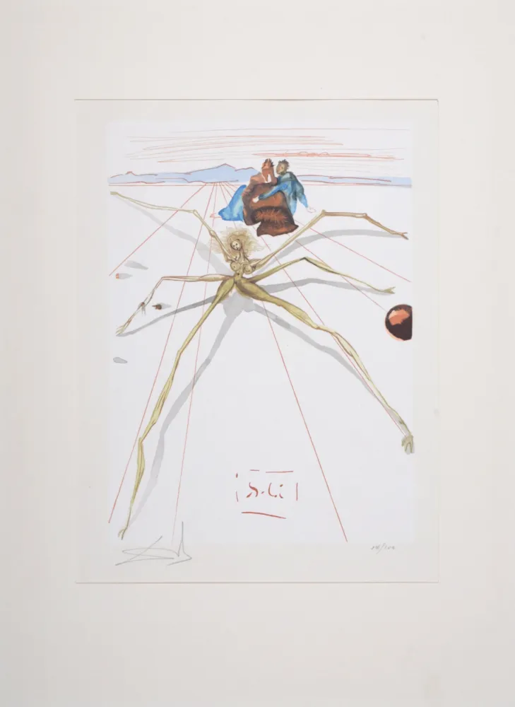 Gravura Dali - Leaving the Terrace of Anger, 1963