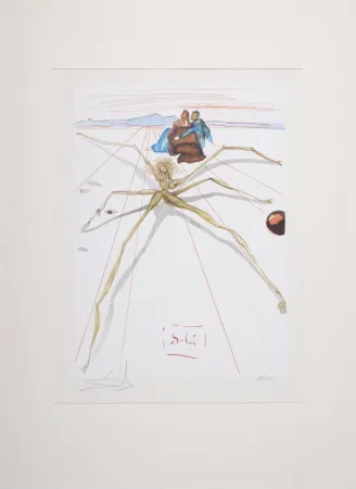 Gravura Dali - Leaving the Terrace of Anger, 1963