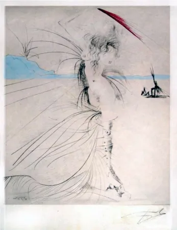 Gravura Dali - Les aigrettes (The Egrets)