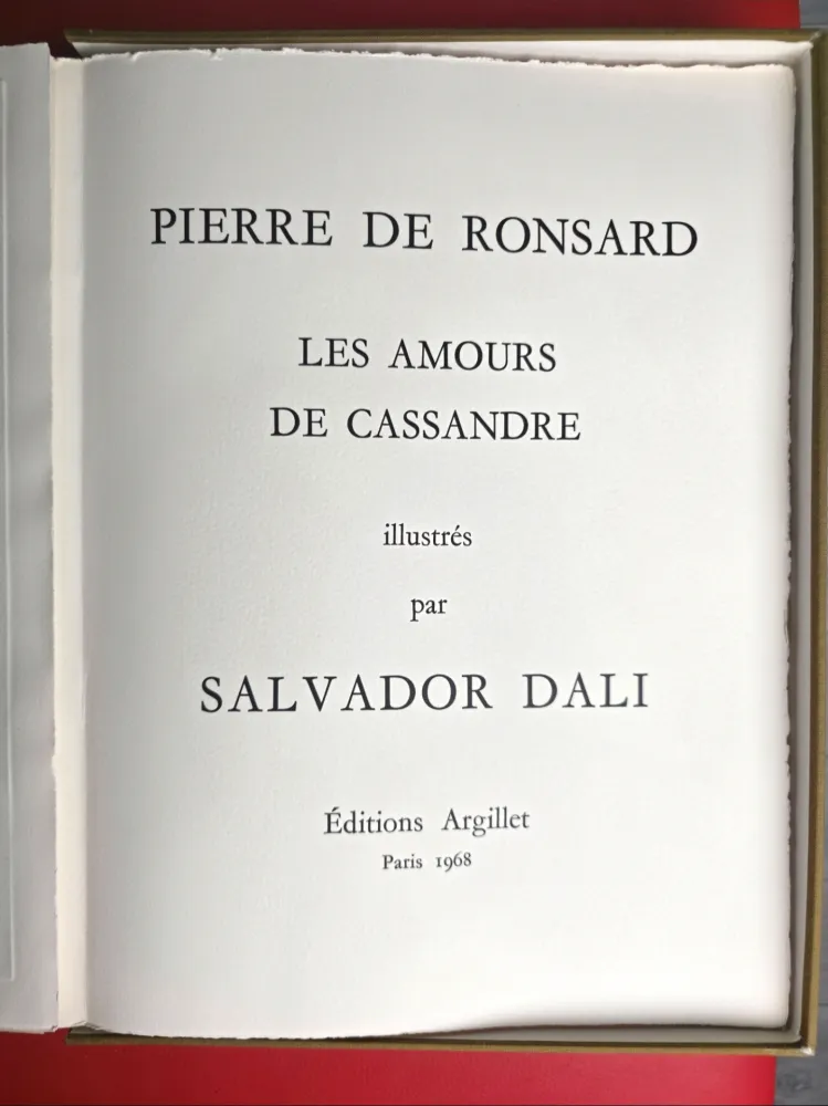 Livro Ilustrado Dali - Les Amours de Cassandre 1968- Mint Condition 