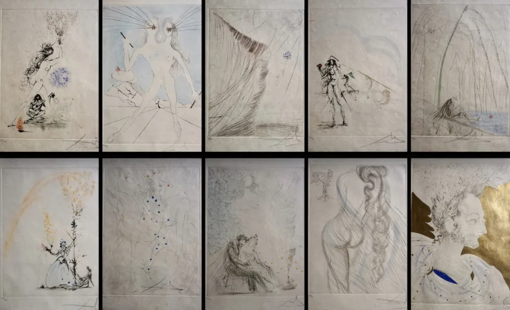 Gravura Dali - Les Amours de Cassandre Suite