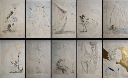 Gravura Dali - Les Amours de Cassandre Suite