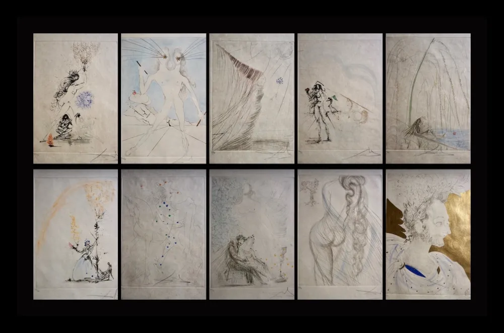 Gravura Dali - Les Amours de Cassandre Suite