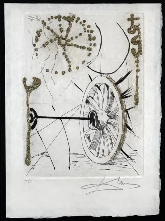 Gravura Dali - Les Amours Jaunes Good Fortune and Fortune