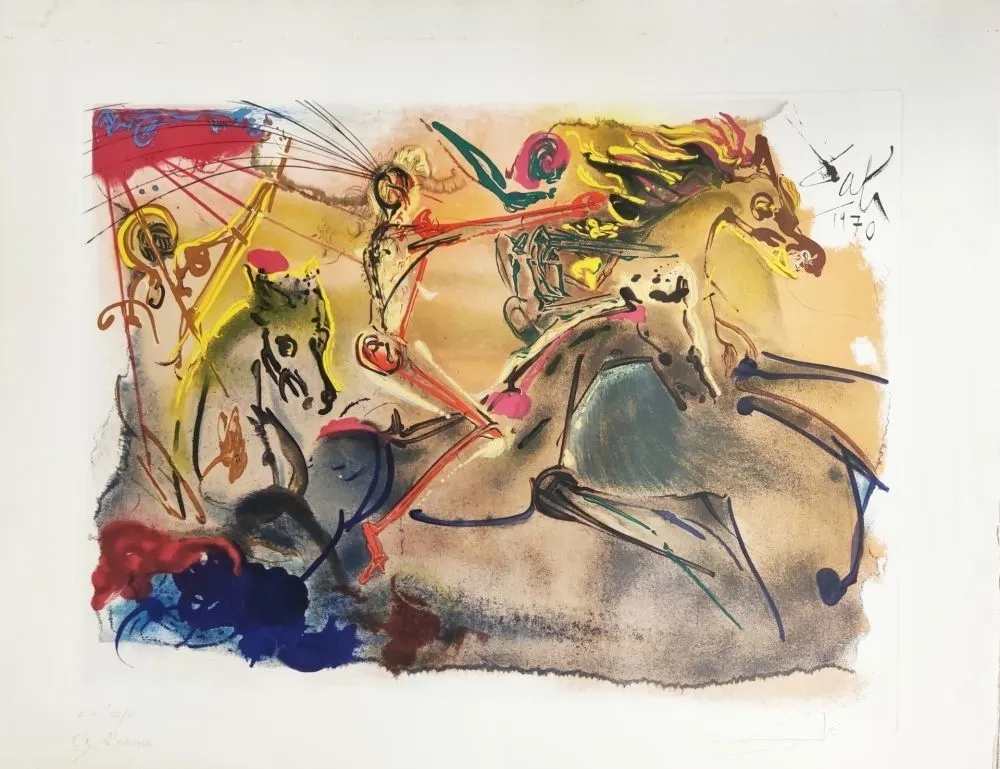 Água-Forte E Água-Tinta Dali - Les cavaliers de l'Apocalypse